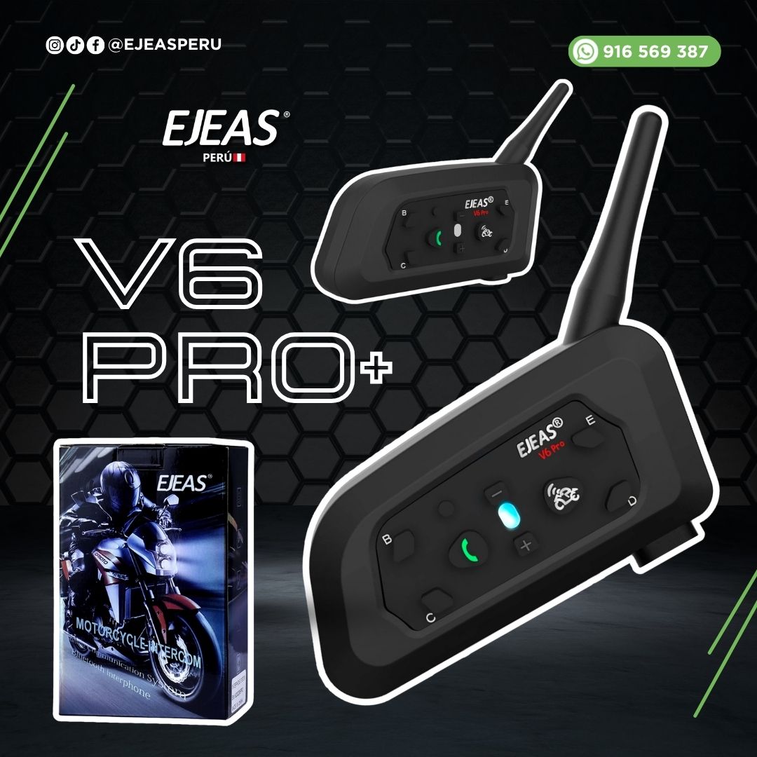 V6PRO+ Intercomunicador bluetooth para casco - Imagen 4